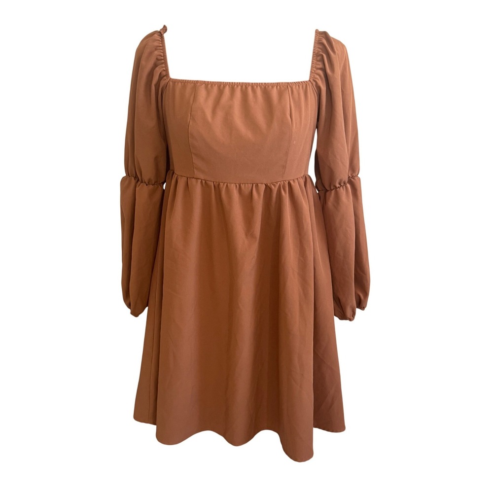 Exlura Y2K Babydoll Mini Cottagecore Dress Size XL Peasant Prairie Boho